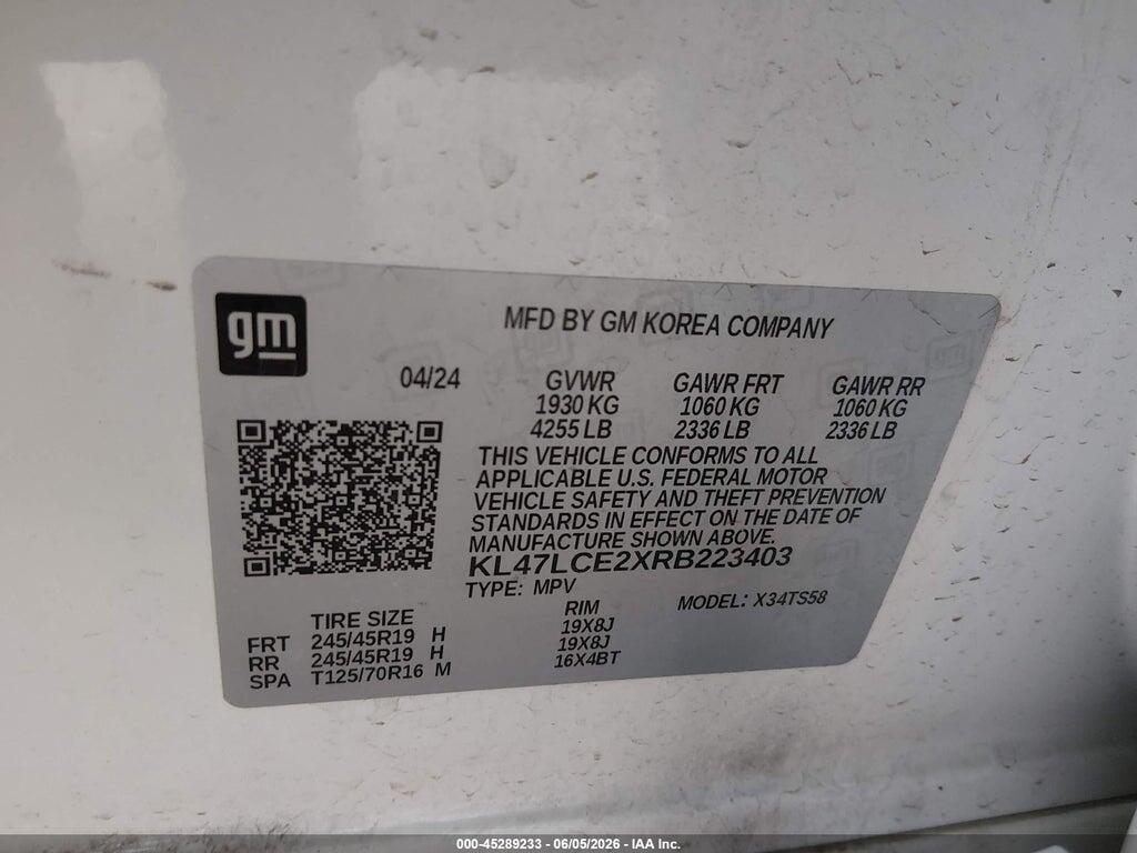 KL47LCE2XRB223403 2024 BUICK ENVISTA photo no. 9