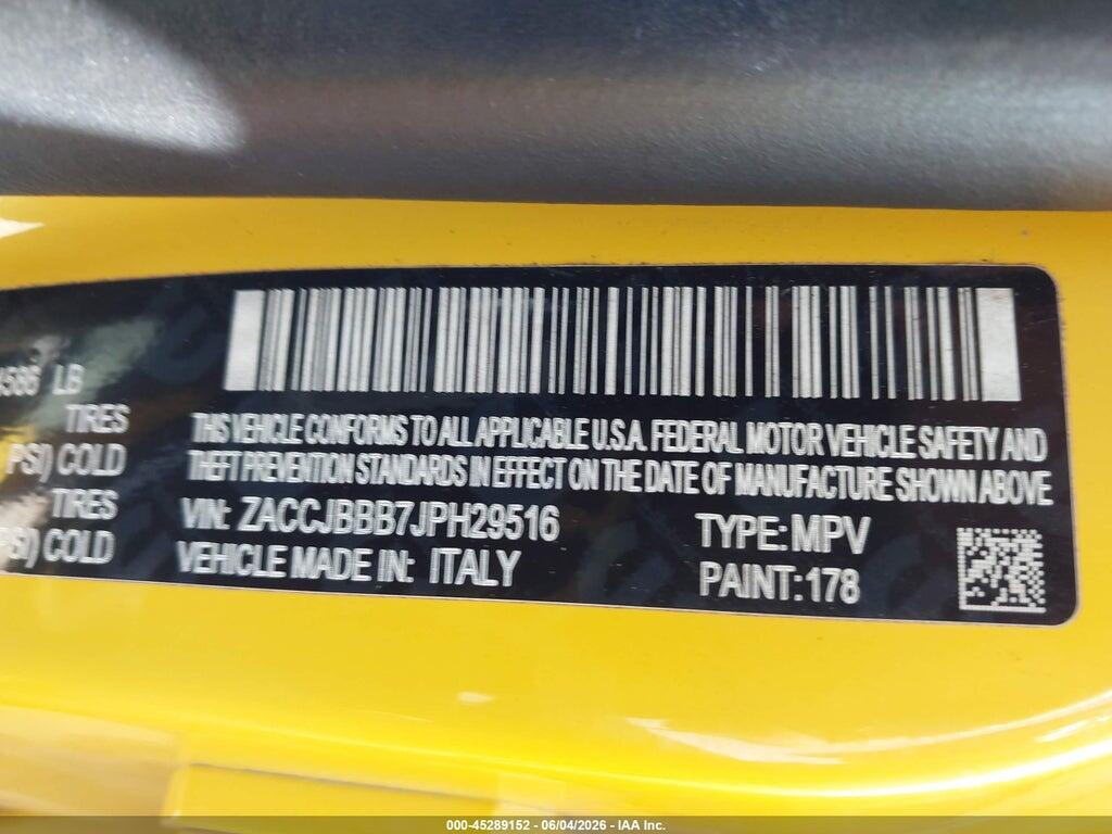 ZACCJBBB7JPH29516 2018 JEEP RENEGADE photo no. 9