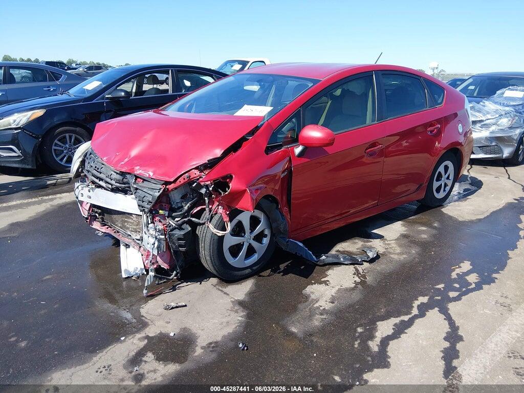 JTDKN3DU7F0445465 2015 TOYOTA PRIUS photo no. 2
