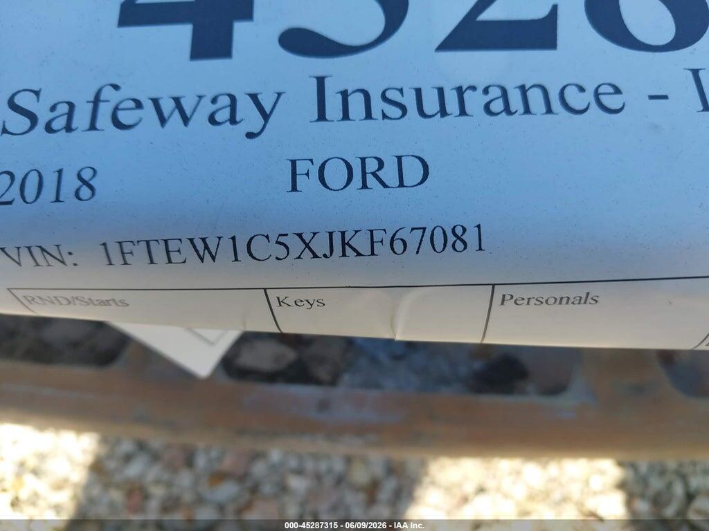 1FTEW1C5XJKF67081 2018 FORD F-150 photo no. 9