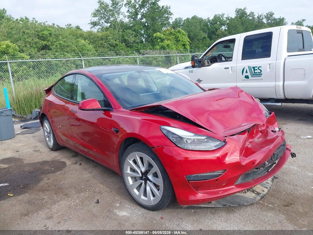 5YJ3E1EA1NF303545 2022 TESLA MODEL 3 photo no. 1