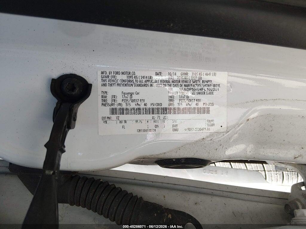 1FADP5BU4FL102201 2015 FORD C-MAX HYBRID photo no. 9