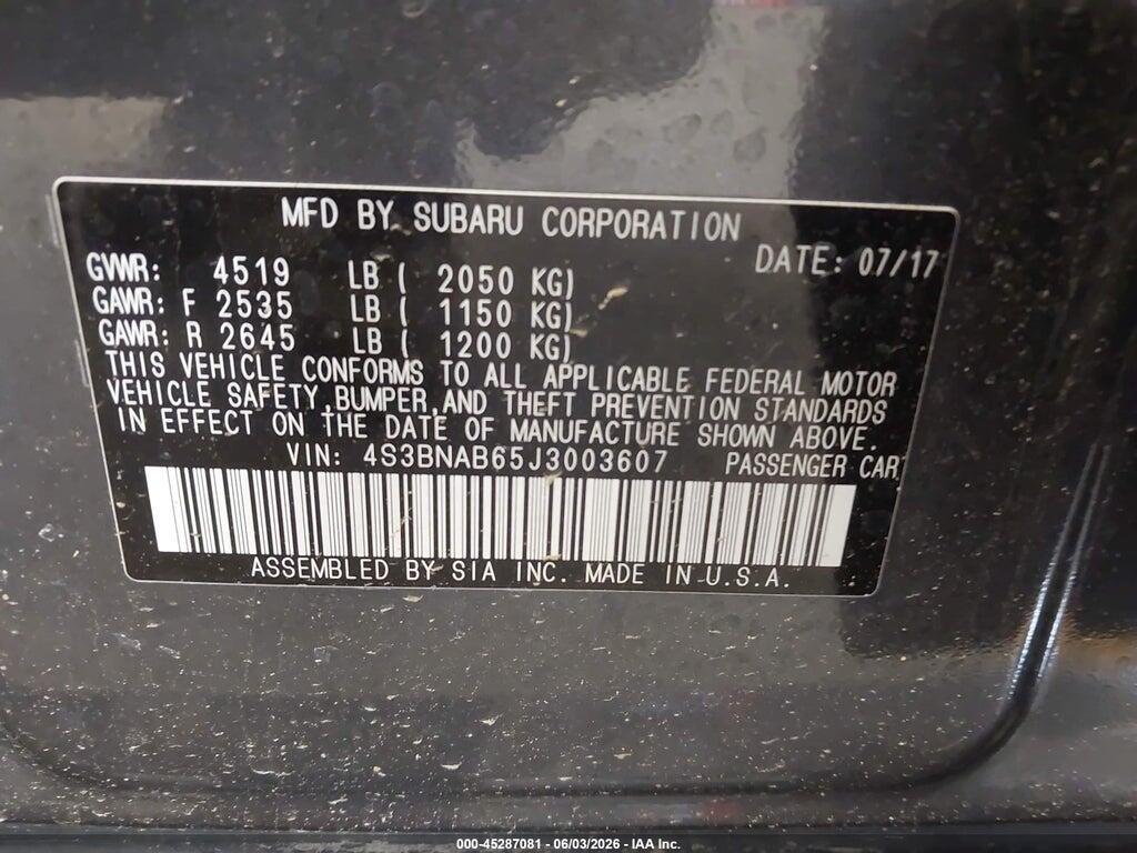 4S3BNAB65J3003607 2018 SUBARU LEGACY photo no. 9