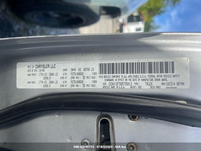 1D3HV18T99S735013 2009 DODGE RAM 1500 photo no. 9