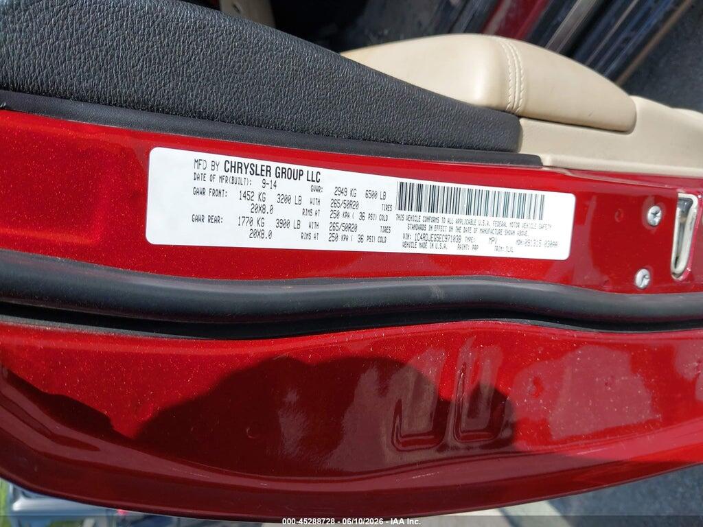 1C4RDJEG5EC971038 2014 DODGE DURANGO photo no. 9