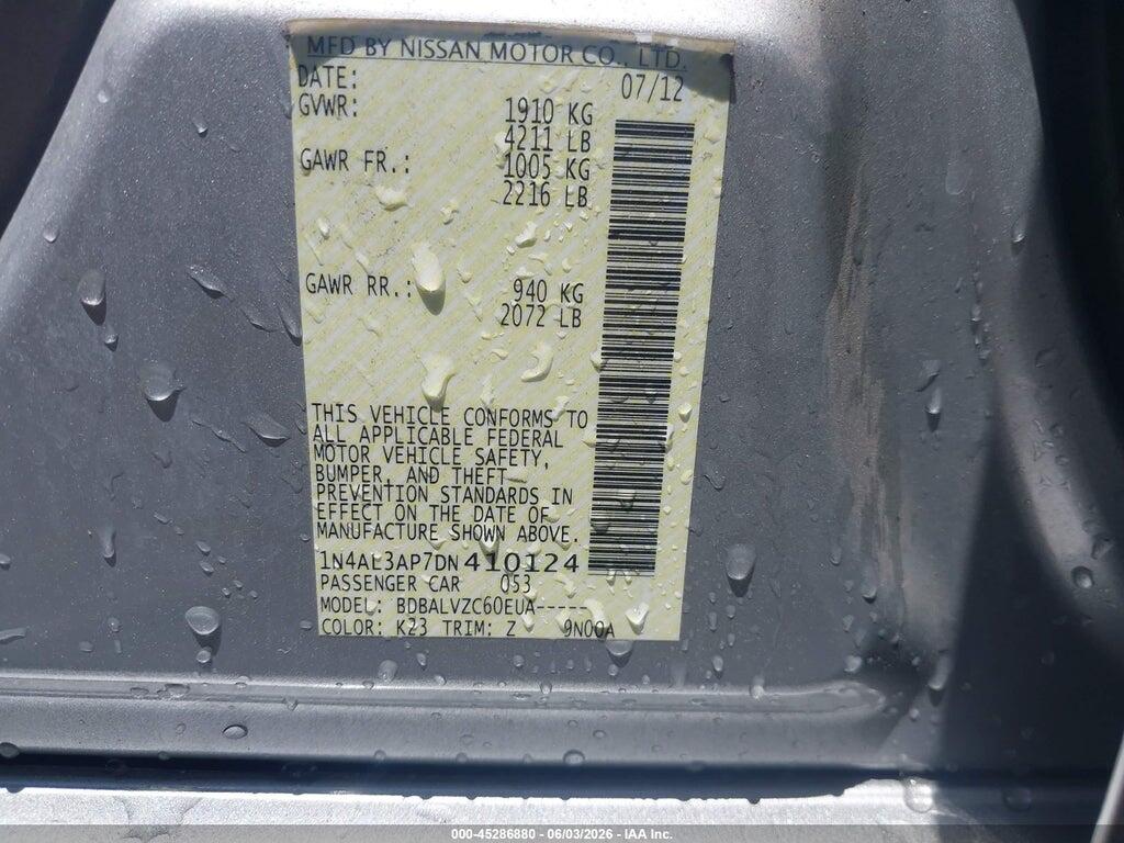 1N4AL3AP7DN410124 2013 NISSAN ALTIMA photo no. 9