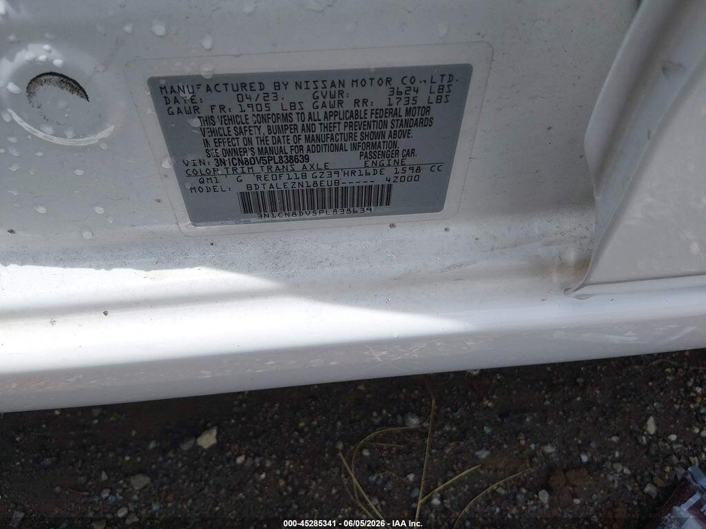 3N1CN8DV5PL838639 2023 NISSAN VERSA photo no. 9