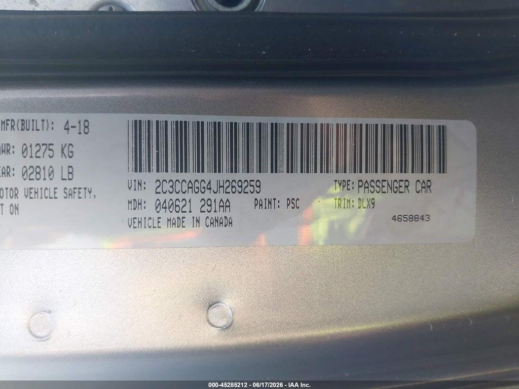2C3CCAGG4JH269259 2018 CHRYSLER 300 photo no. 9