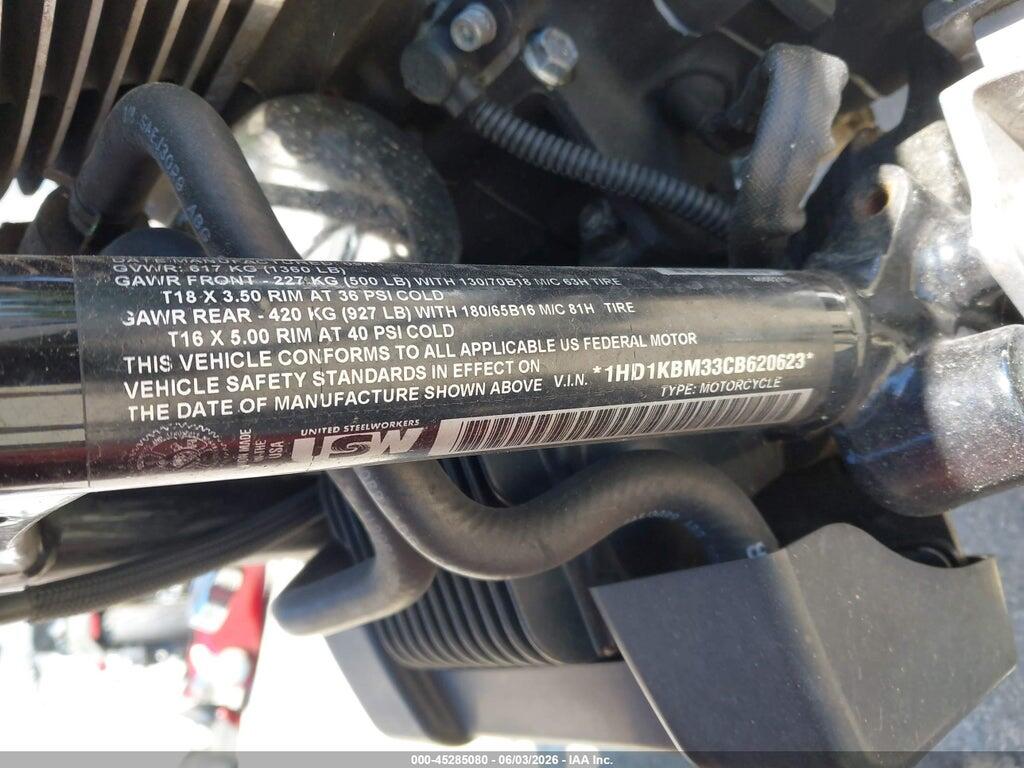 1HD1KBM33CB620623 2012 HARLEY-DAVIDSON FLHX photo no. 10
