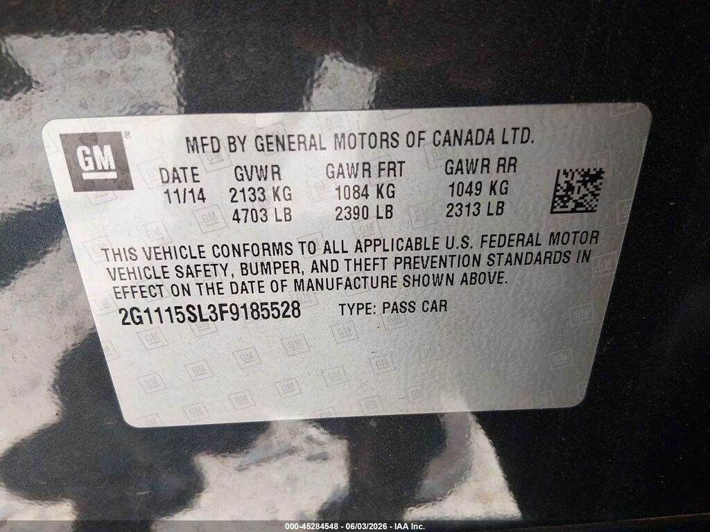 2G1115SL3F9185528 2015 CHEVROLET IMPALA photo no. 9