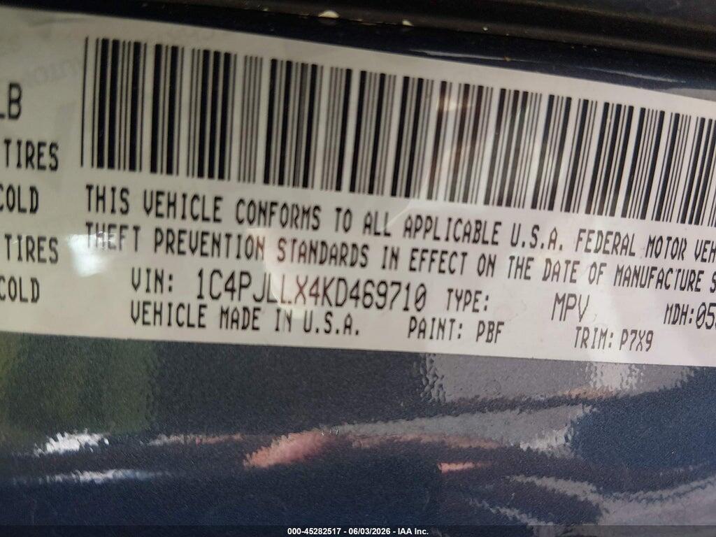 1C4PJLLX4KD469710 2019 JEEP CHEROKEE photo no. 9