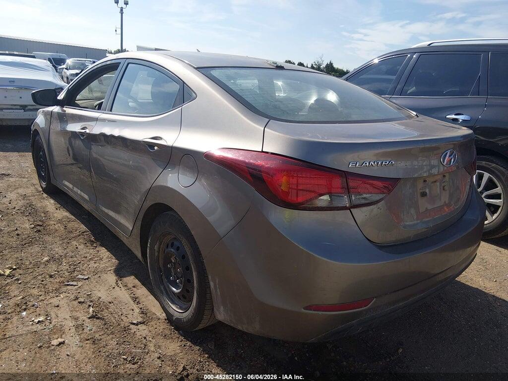 5NPDH4AE7GH771239 2016 HYUNDAI ELANTRA photo no. 3