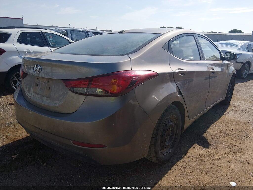 5NPDH4AE7GH771239 2016 HYUNDAI ELANTRA photo no. 4