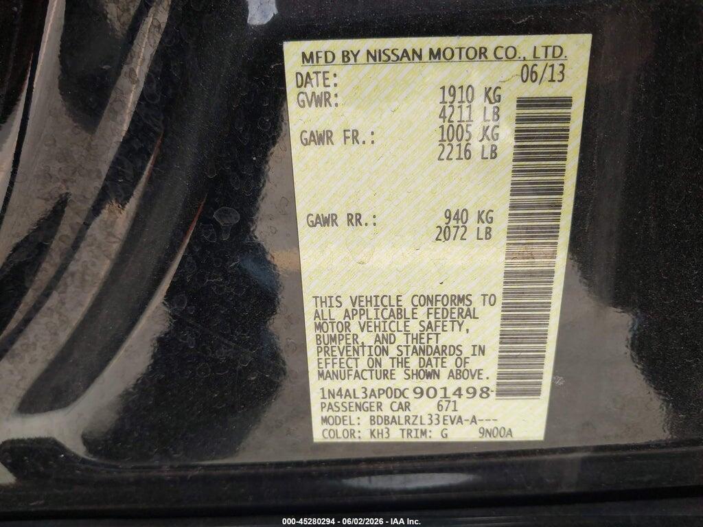 1N4AL3AP0DC901498 2013 NISSAN ALTIMA photo no. 9