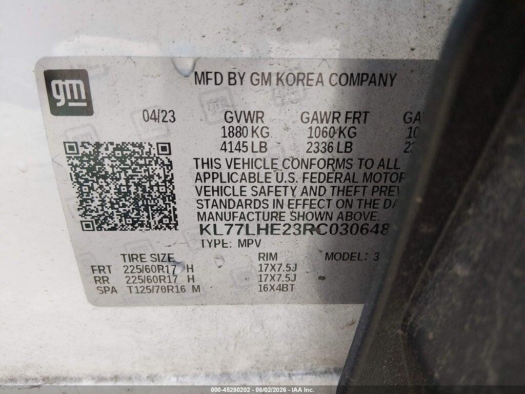 KL77LHE23RC030648 2024 CHEVROLET TRAX photo no. 9