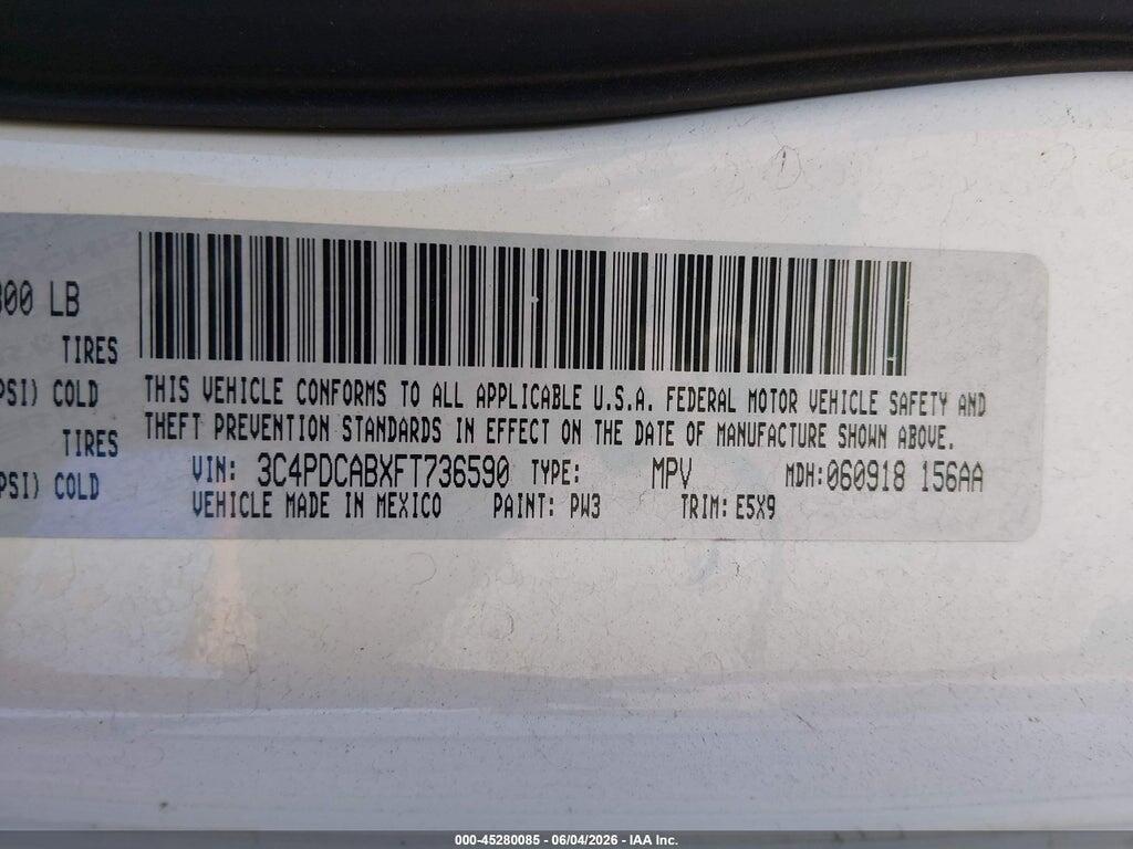 3C4PDCABXFT736590 2015 DODGE JOURNEY photo no. 9