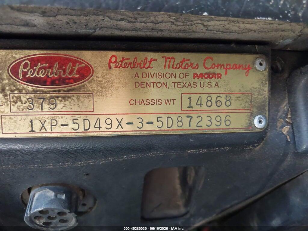 1XP5D49X35D872396 2005 PETERBILT 379 photo no. 8