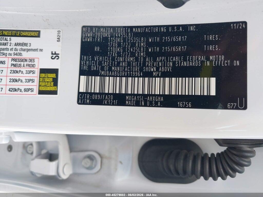 7MUBAABG0RV119964 2024 TOYOTA COROLLA CROSS photo no. 9