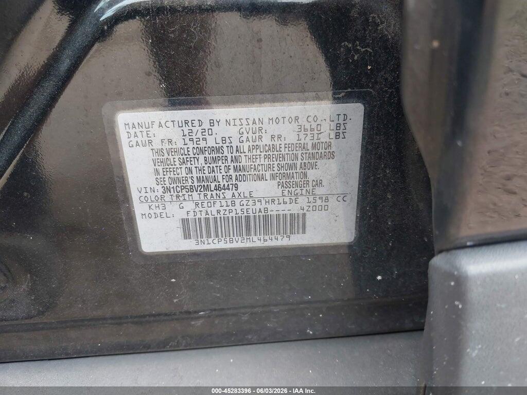 3N1CP5BV2ML464479 2021 NISSAN KICKS photo no. 9