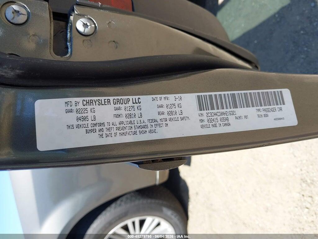 2C3CA4CD0AH216321 2010 CHRYSLER 300 photo no. 9