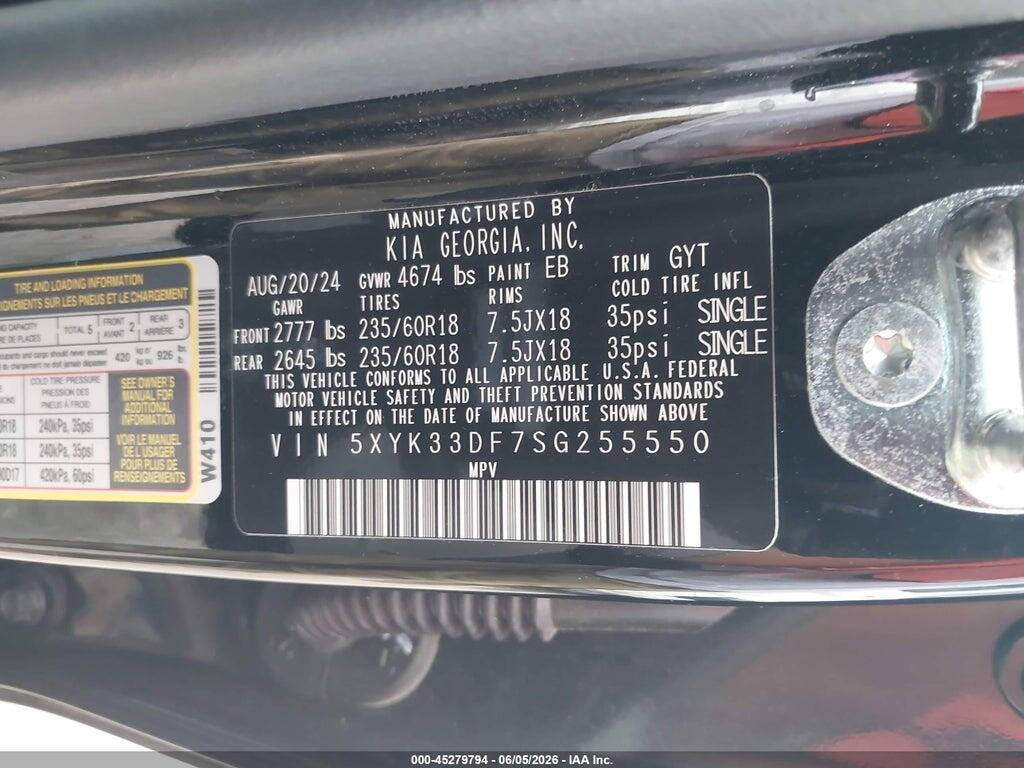 5XYK33DF7SG255550 2025 KIA SPORTAGE photo no. 9