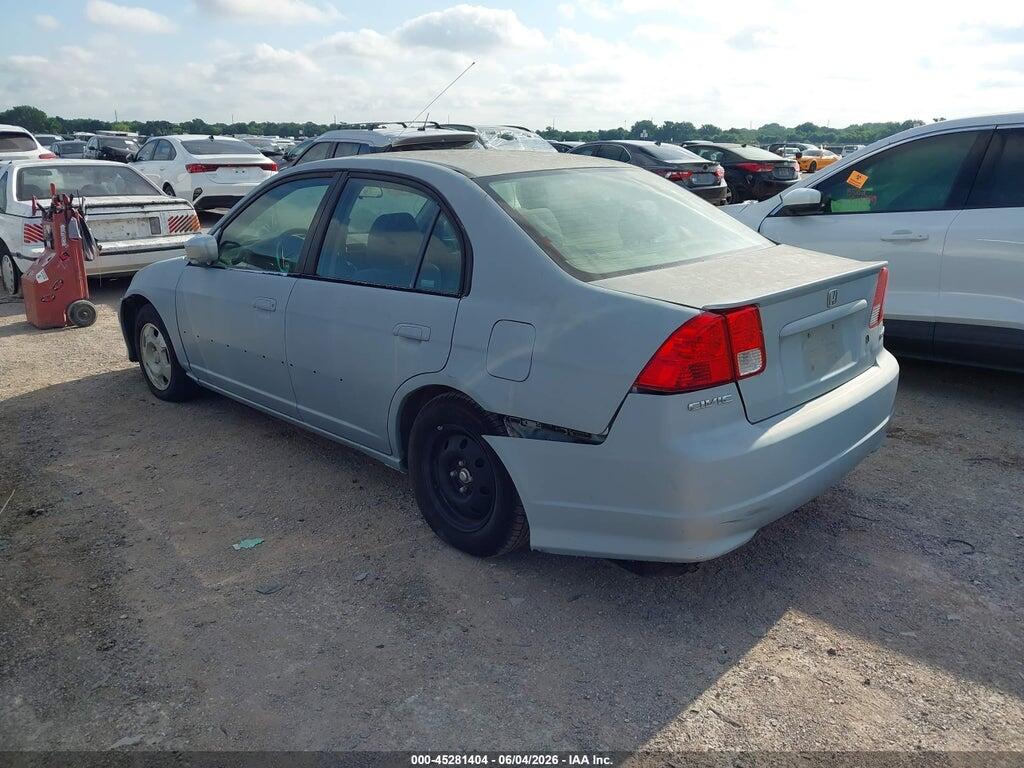 JHMES96695S015560 2005 HONDA CIVIC HYBRID photo no. 3
