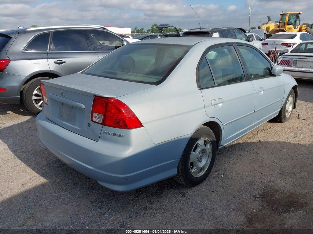JHMES96695S015560 2005 HONDA CIVIC HYBRID photo no. 4