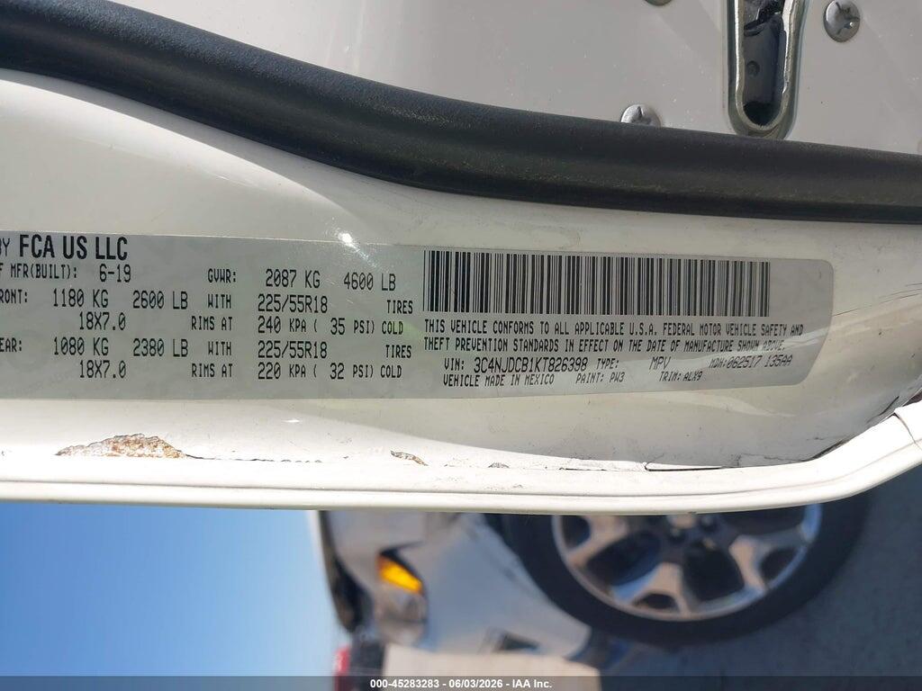 3C4NJDCB1KT826398 2019 JEEP COMPASS photo no. 9