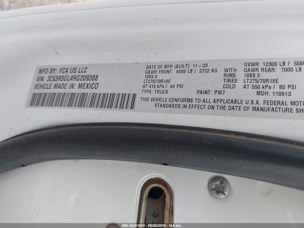 3C63R3GL4RG209388 2024 RAM 3500 photo no. 8