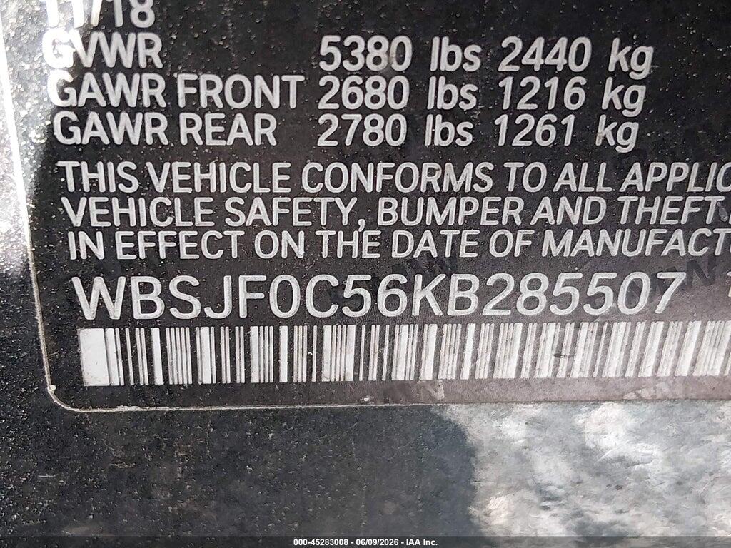 WBSJF0C56KB285507 2019 BMW M5 photo no. 9