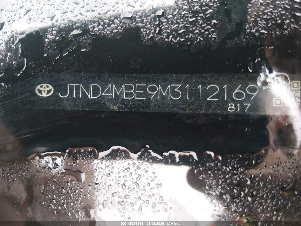 JTND4MBE9M3112169 2021 TOYOTA COROLLA photo no. 9