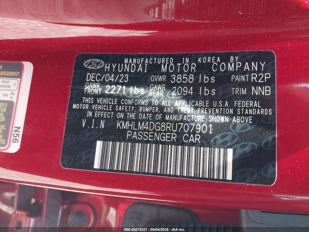KMHLM4DG8RU707901 2024 HYUNDAI ELANTRA photo no. 9