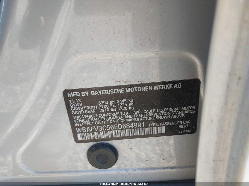 WBAFV3C56ED684991 2014 BMW 535D photo no. 9