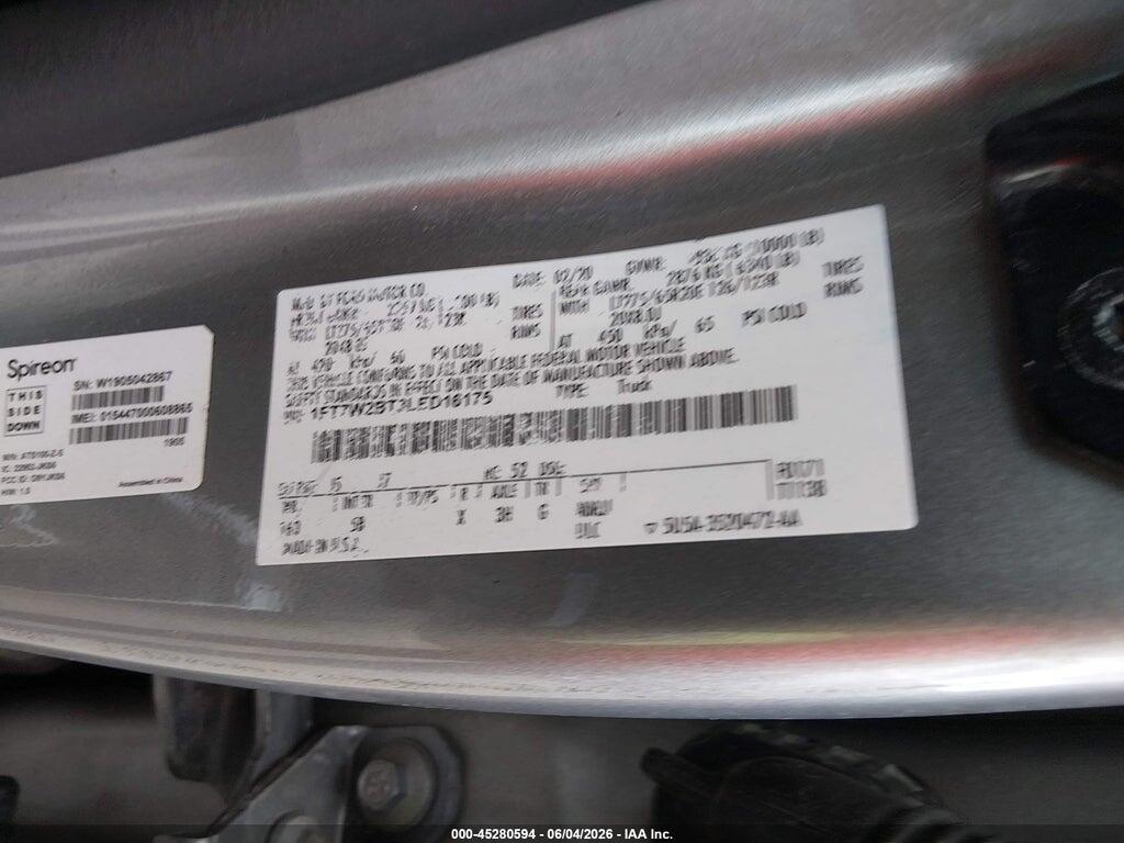 1FT7W2BT3LED16175 2020 FORD F-250 photo no. 9