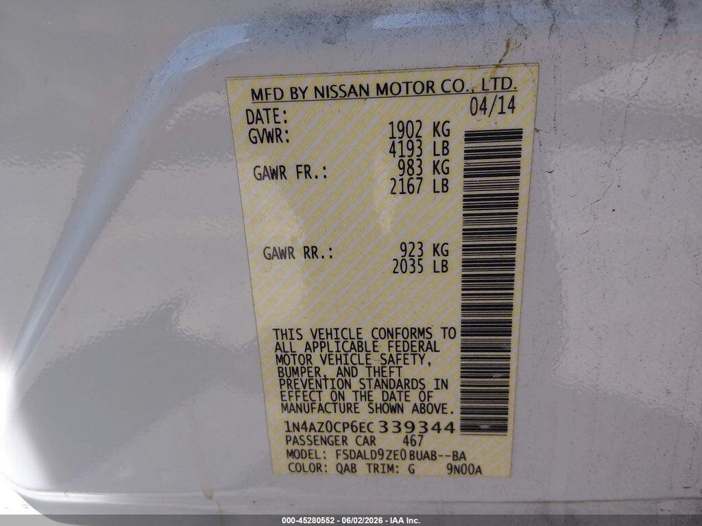 1N4AZ0CP6EC339344 2014 NISSAN LEAF photo no. 9