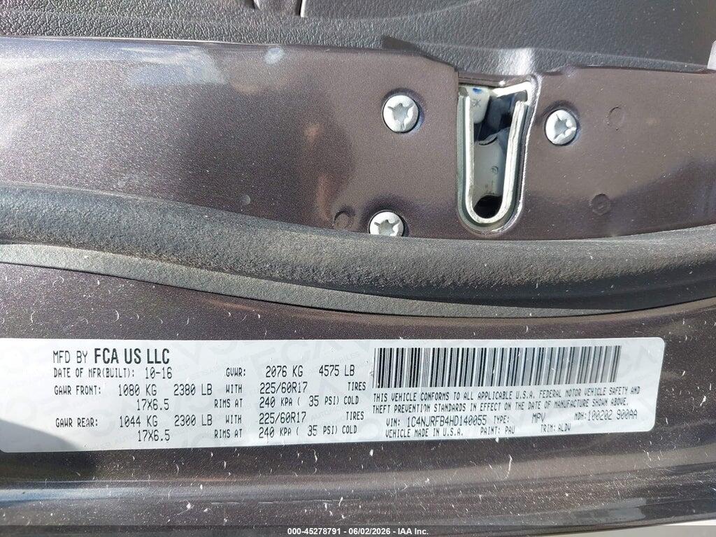 1C4NJRFB4HD140055 2017 JEEP PATRIOT photo no. 9