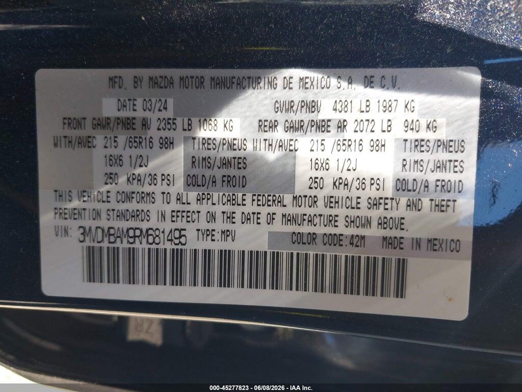 3MVDMBAM9RM681495 2024 MAZDA CX-30 photo no. 9