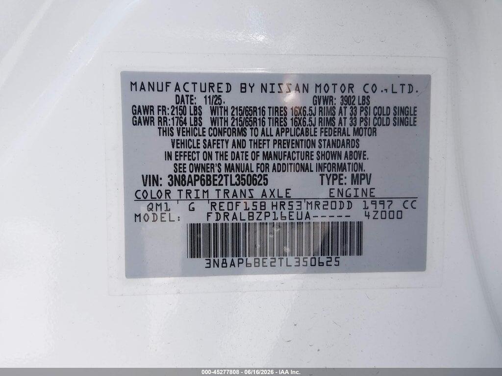 3N8AP6BE2TL350625 2026 NISSAN KICKS photo no. 9
