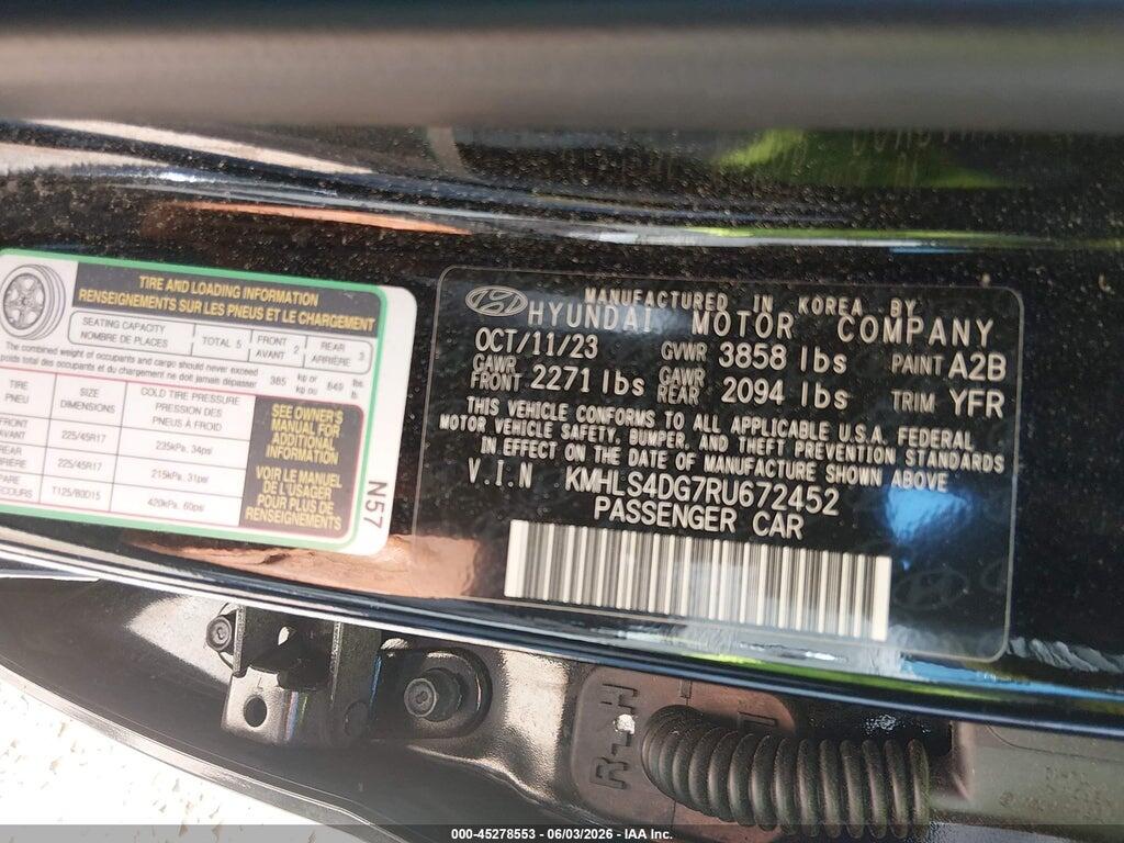 KMHLS4DG7RU672452 2024 HYUNDAI ELANTRA photo no. 9
