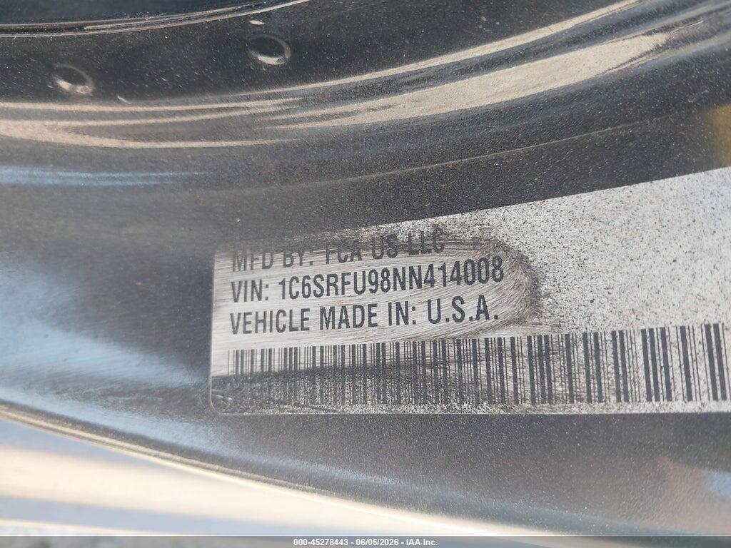 1C6SRFU98NN414008 2022 RAM 1500 photo no. 9