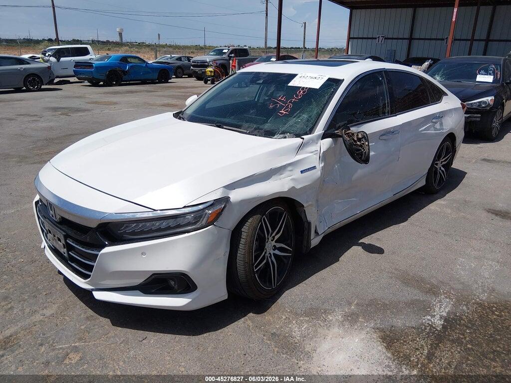 1HGCV3F90NA031306 2022 HONDA ACCORD HYBRID photo no. 2