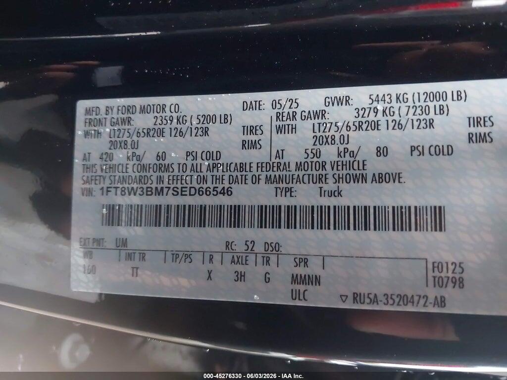 1FT8W3BM7SED66546 2025 FORD F-350 photo no. 9