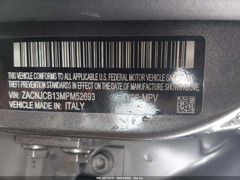 ZACNJCB13MPM52693 2021 JEEP RENEGADE photo no. 9