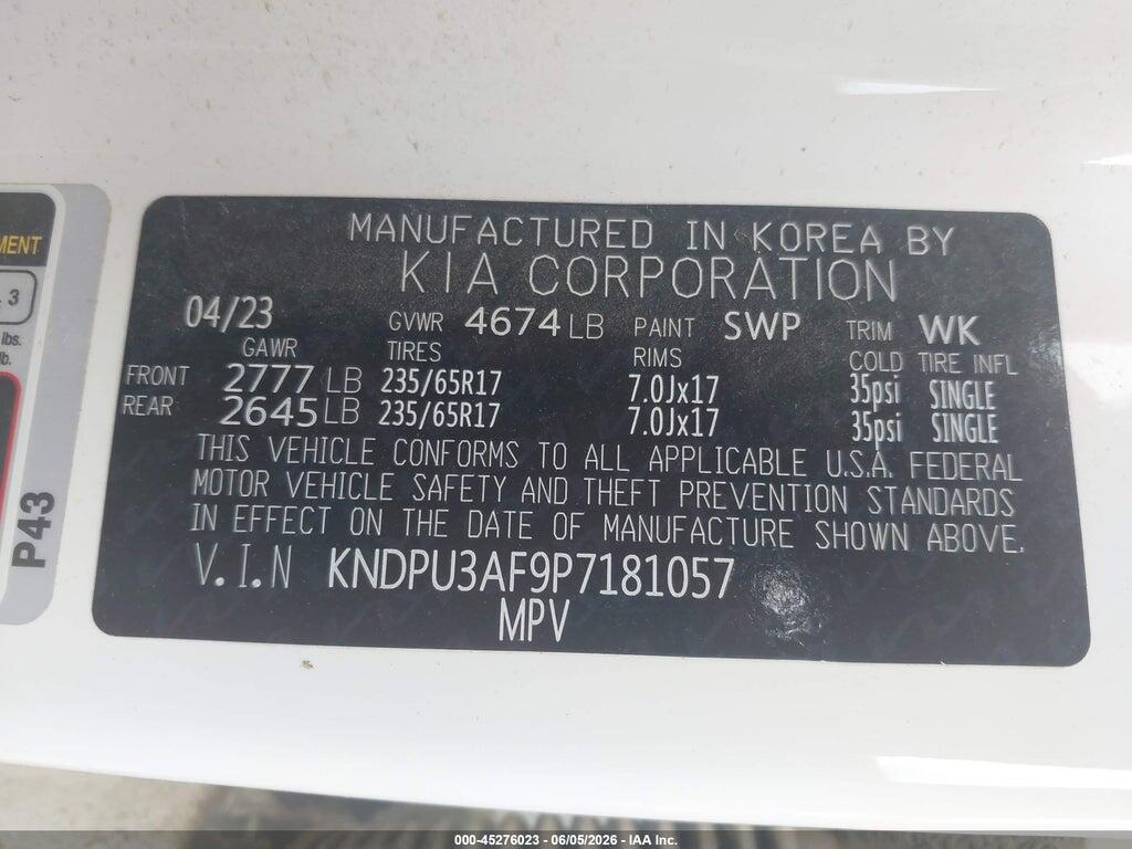 KNDPU3AF9P7181057 2023 KIA SPORTAGE photo no. 9