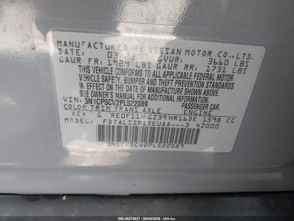3N1CP5CV2PL522089 2023 NISSAN KICKS photo no. 9