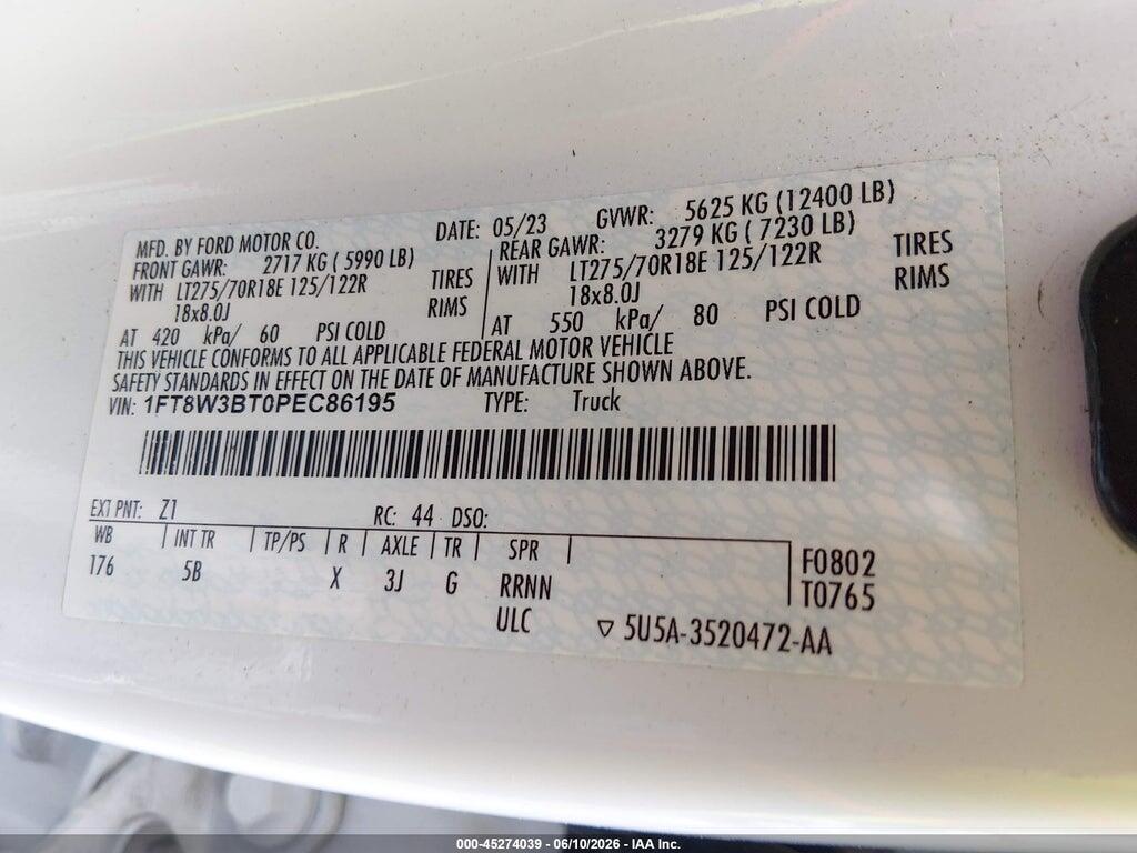 1FT8W3BT0PEC86195 2023 FORD F-350 photo no. 9