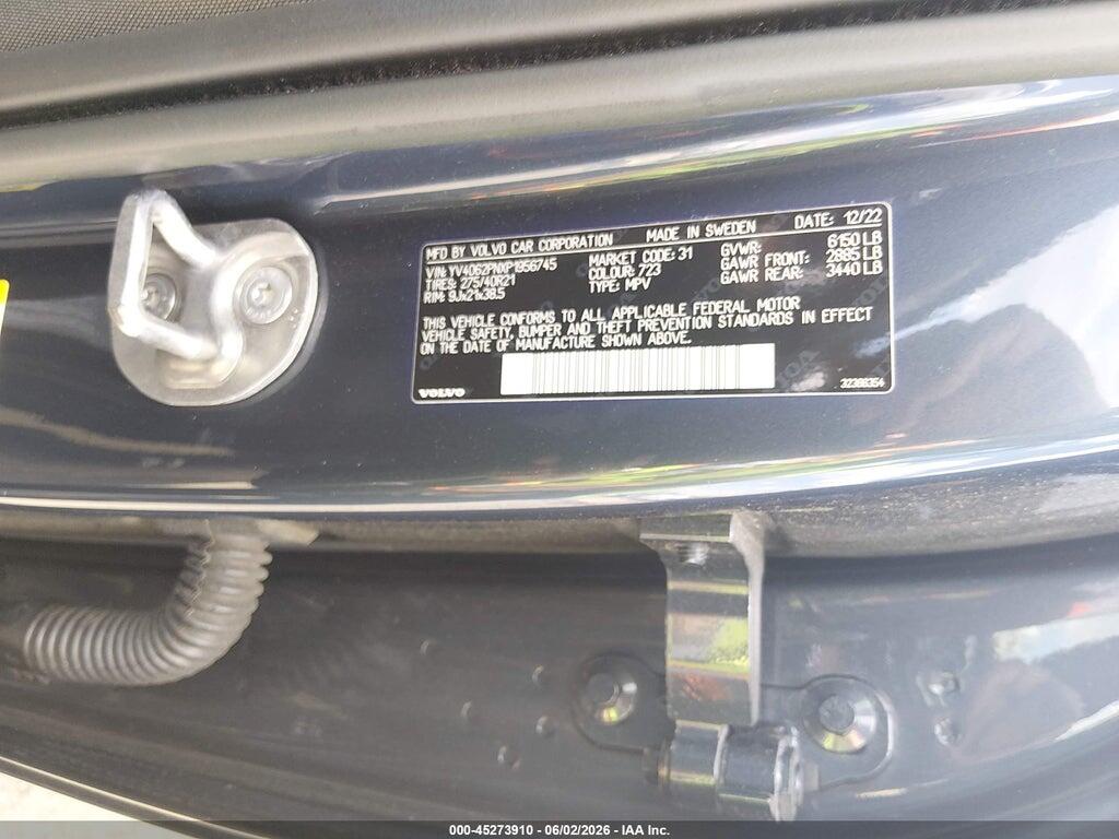 YV4062PNXP1956745 2023 VOLVO XC90 photo no. 9