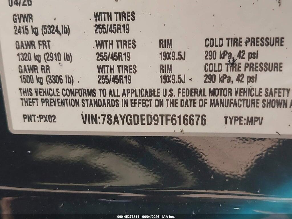 7SAYGDED9TF616676 2026 TESLA MODEL Y photo no. 9