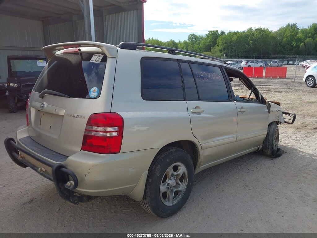 JTEGF21A320049403 2002 TOYOTA HIGHLANDER photo no. 4