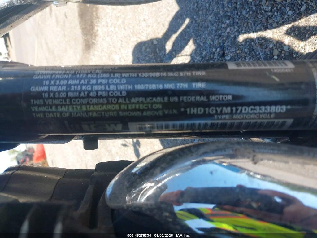 1HD1GYM17DC333803 2013 HARLEY-DAVIDSON FXDF photo no. 10